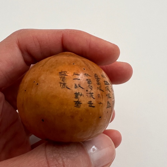 Antique lanzou carved etched gourd Chinese Zodiac year of rooster folk art - Picture 8 of 13